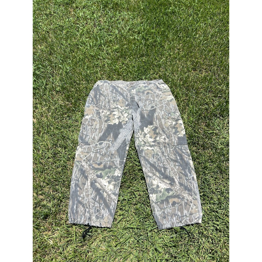 Vintage 1990s Y2K Jerzees Super Baggy Mossy Oak Camo Pants Single Stitch 3X